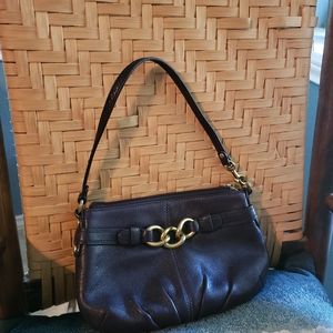 Coach leather  clutch bag.